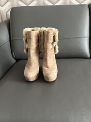 Ботинки NINE WEST, натуральна замша Оригинал 