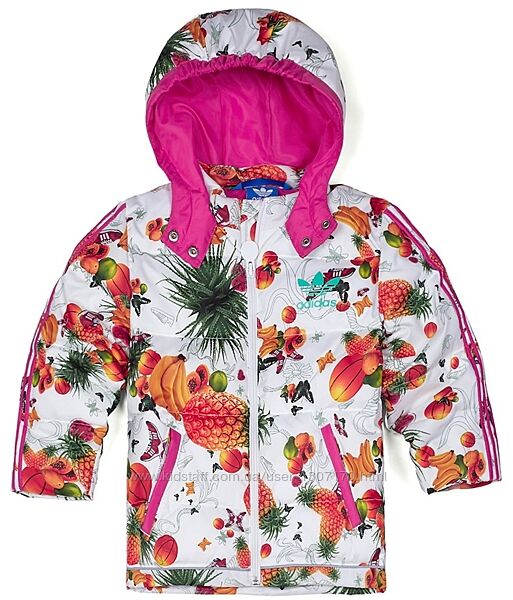 Демісезонна куртка для дівчинки Adidas Flower оригінал р.86-98