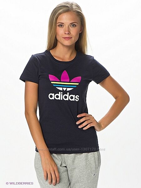 Стильна жіноча футболка Adidas Originals оригінал р. XS