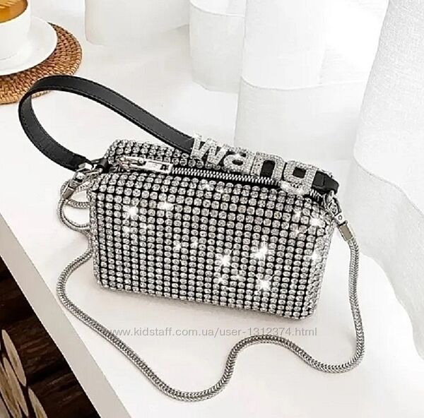 Сумка зі стразами у стилі Alexander Wang
