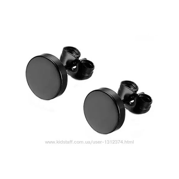 Круглая серьга гвоздик унисекс