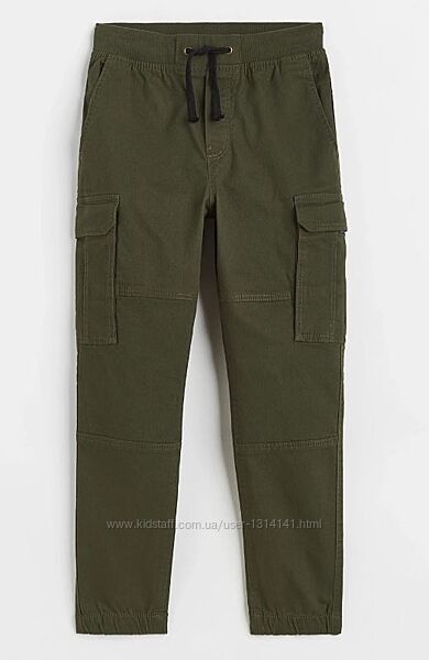 Джоггеры Cotton Twill 134, 140, 152-158 Хаки 
