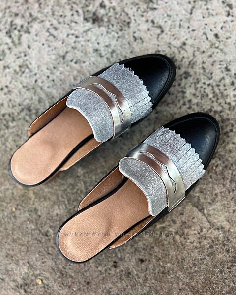 Неймовірно стильні мюлі virus /португалія/ з натуральної шкіри