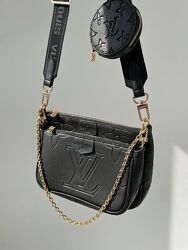 Сумка жіноча, клатч Louis Vuitton Pochete Multi Black Арт 01077 