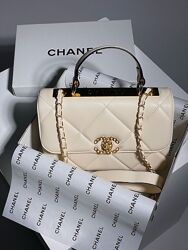 Сумка жіноча Chanel Classic Cream/Gold Арт 04031 