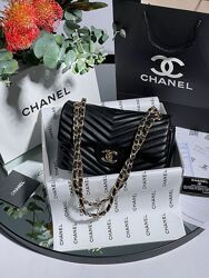 Сумка жіноча Chanel 2.55 Black Gold Арт 04029 