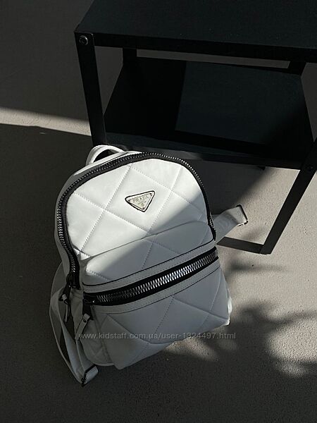 Рюкзак жіночий Prada Backpack White Арт 05036 