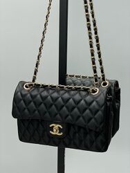 Сумка жіноча Chanel 2.55 Black Gold Арт 04007