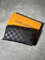 Гаманець жiночий Louis Vuitton Wallet Zippy Black Chess Арт 01129  