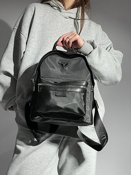 Сумка-рюкзак Prada Re-Nylon Small Backpack Black Арт 05060
