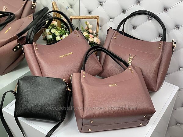 Комплект жіноча сумка и клатч Код 4331 Екошкіра 