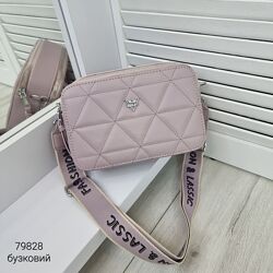 Стильний, гарний каркасний невеликий клатч КОД 79828 крос боді