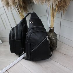 Чоловічий слінг Код Д237 екошкіра  