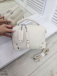 Гарний клатч кросбоді на 2 окремих відділи з екошкіри КОД 77015