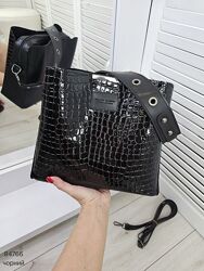 Гарна, стильна модель на 3 відділи з м&acuteякої екошкіри Код 84766 