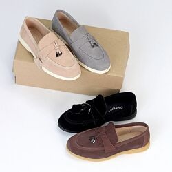 Лофери мокасини натуральна замша в асортименті  Код 23495
