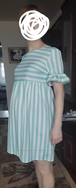 Льняне плаття для вагітних на 42 розмір 