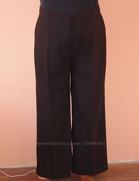 Модные брюки палаццо новые коричневого цвета 56 размер