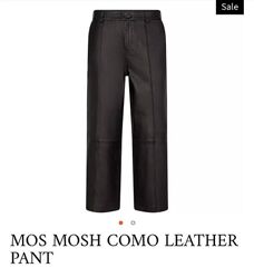 Нові. Брендові штани зі шкіри MOS MOSH Como Soft Leather Pant Black оригін