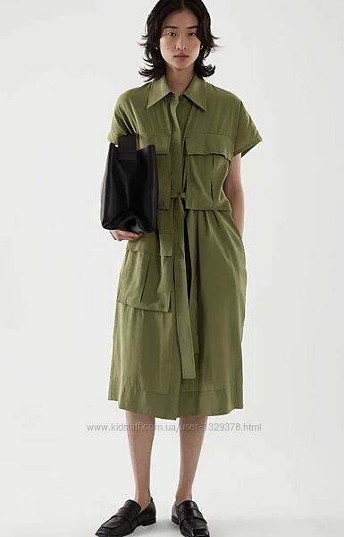  Нова. Сукня сорочка COS Belted Utility Dress KhaKu Green Оригінал. Зі свіжи