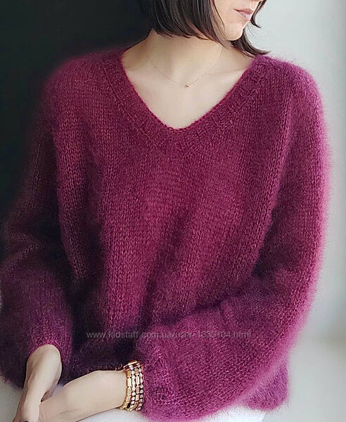 Светр оверсаз звязано з італійської пряжі преміум класу кід мохер 