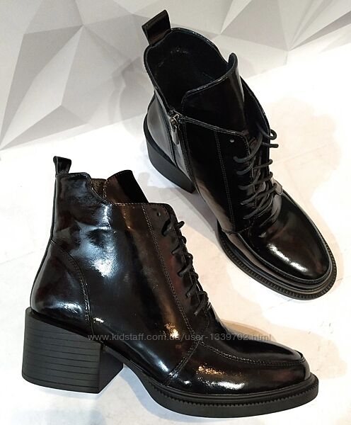 Dolce Gabbana Женские кожаные ботинки, полуботинки на шнуровке, со змейкой