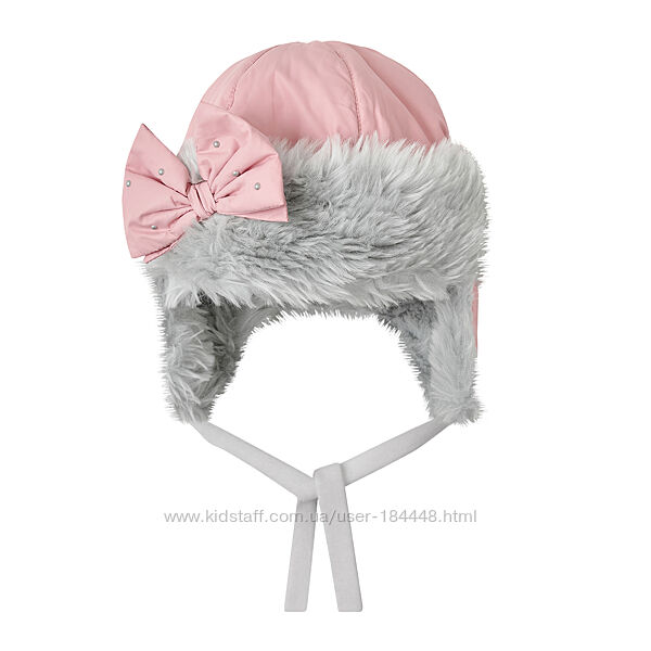 Шапка ушанка для девочки зимняя Luiza 48-50 р розовая