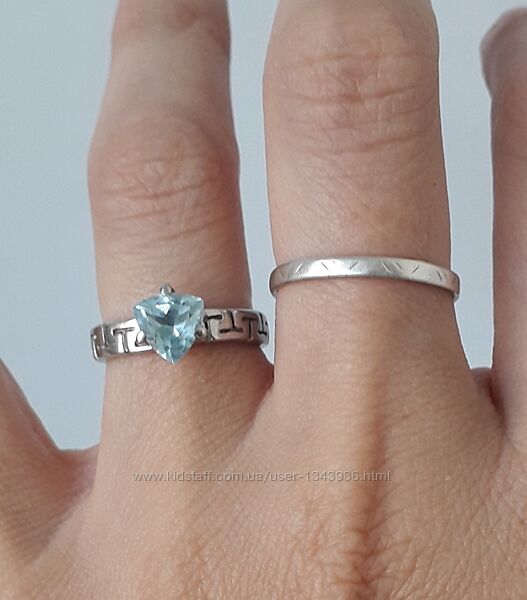 925 серебро серебряное кольцо с натуральным топазом
