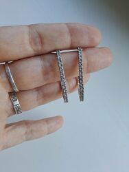 брендовые 925 серебро серебряные серьги сережки гвоздики пусеты