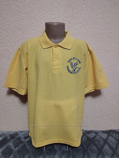 Футболка поло жовта, яскрава, нова, для хлопчика 9-10років, ріст 134-140см