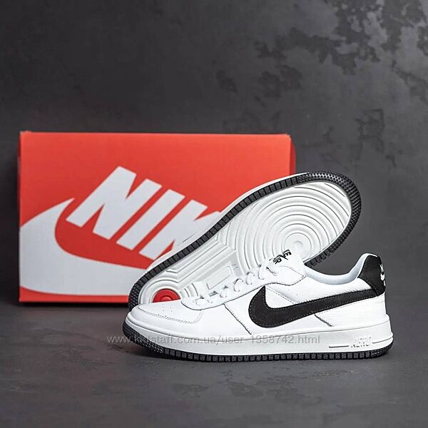 Мужские кожаные кроссовки с логотипом