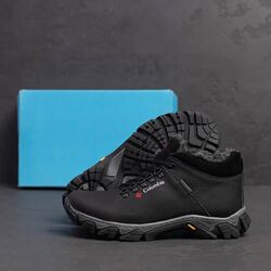 Зимние мужские ботинки / натуральная кожа / шерсть