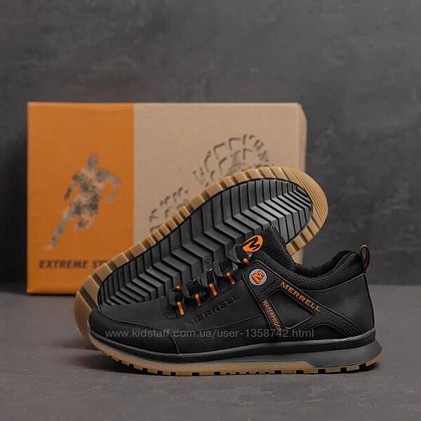 Мужские кроссовки с логотипом / натуральная кожа / качество