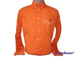 Розпродаж Чоловіча помаранчева сорочка з довгим рукавом - трансформер Raer