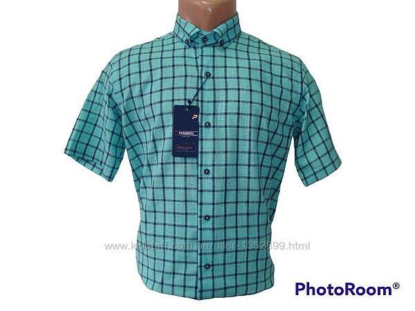 Розпродаж Чоловіча сорочка в клітинку з коротким рукавом Passero, Туреччина