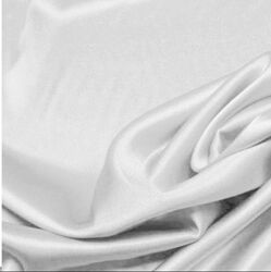 Ткань атлас, 100 полиэстер, 200 г/м, 132 г/м2, 150 см, цвет белый