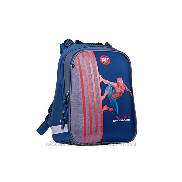 Рюкзак школьный каркасный YES H-12 Marvel. Spider-man, 1-3 класс 