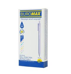 Автоматическая шариковая ручка  BUROMAX серия PASTEL 0,5мм 12шт. 