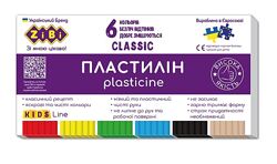 Пластилин CLASSIC Zibi KIDS Line 6/12/18/24 цвета качество и аналог Луча 