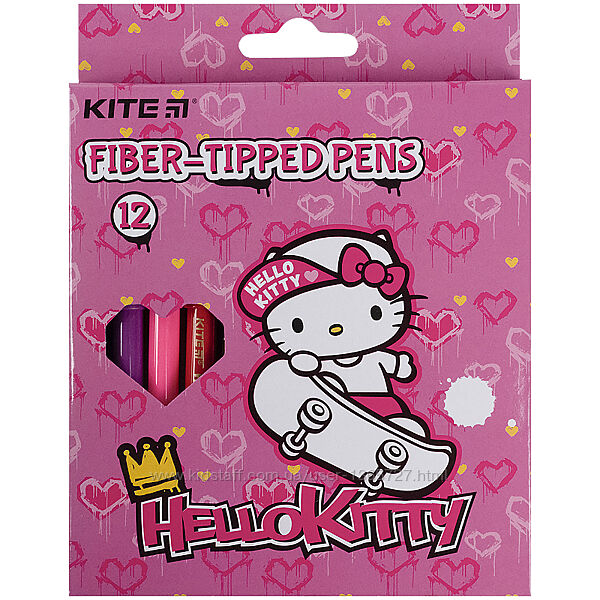 Фломастеры Kite Hello Kitty HK21-047, 12 цветов
