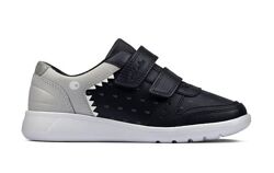 Шкіряні туфлі Clarks scape k navy