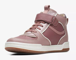 Шкіряні черевики clarks fawn sky k pink