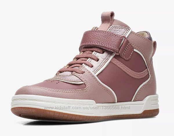 Шкіряні черевики clarks fawn sky k pink