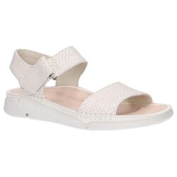 Шкіряні босоніжки clarks tri strap white