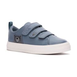 Шкіряні кеди clarks nova early k blue