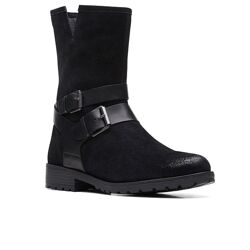 Замшеві черевики clarks clark well mid