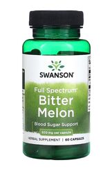 Swanson Горькая дыня полного спектра 500 мг 60 капсул