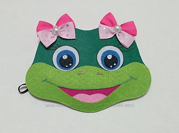 Карнавальная маска-наголовник Веселая жабка
