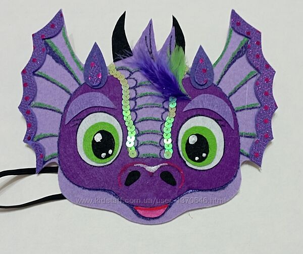 Карнавальні маски казкових драконів символ 2024 року