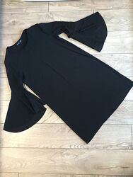 Bershka женское чёрное нарядное платье 36 s р